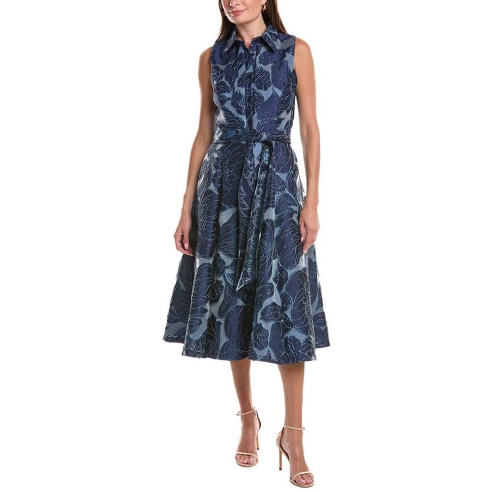 Rene Ruiz Womens  Printed Shift Dress, Blue